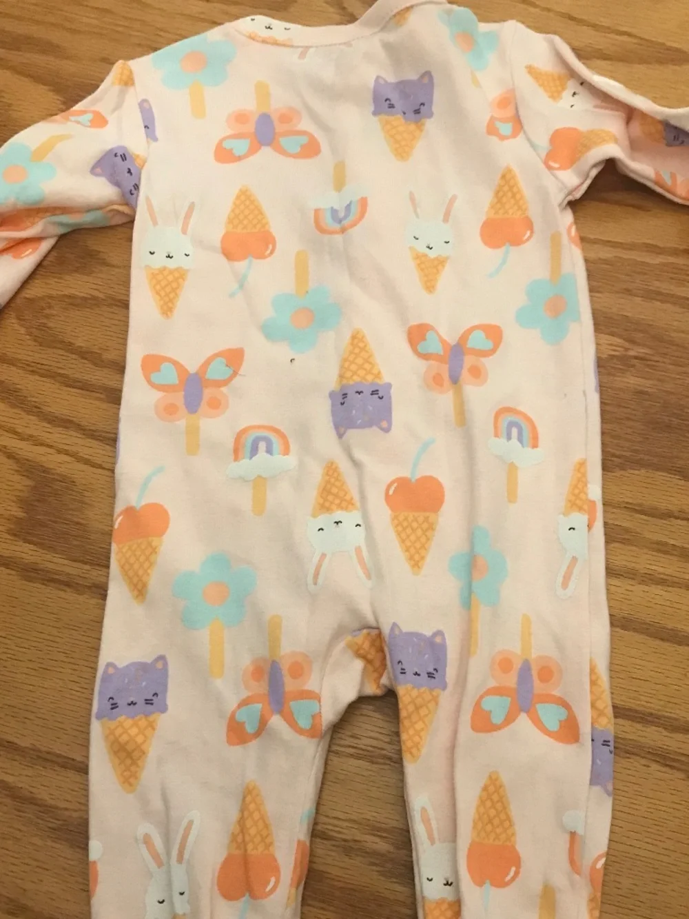OLD NAVY 100% COTTON BABY GIRL SLEEPERS SIZE 6-9